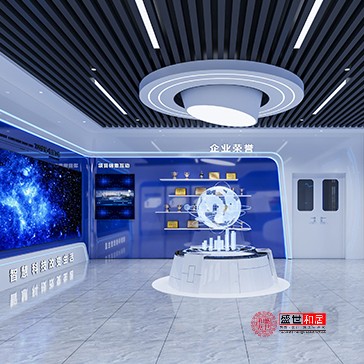 合肥北城企業(yè)展廳設(shè)計裝修全景效果圖